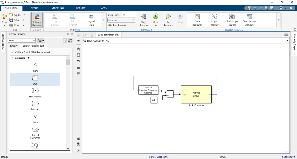 Using MATLAB to Design the PID Controller for Buck Converter – Sawitra ...